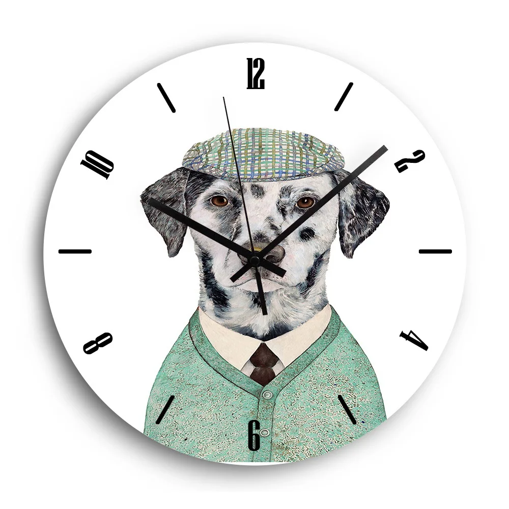 Dalmatian Cute Cartoon Animal Fashion Acrylic Silent Wall Clock Quartz Movement