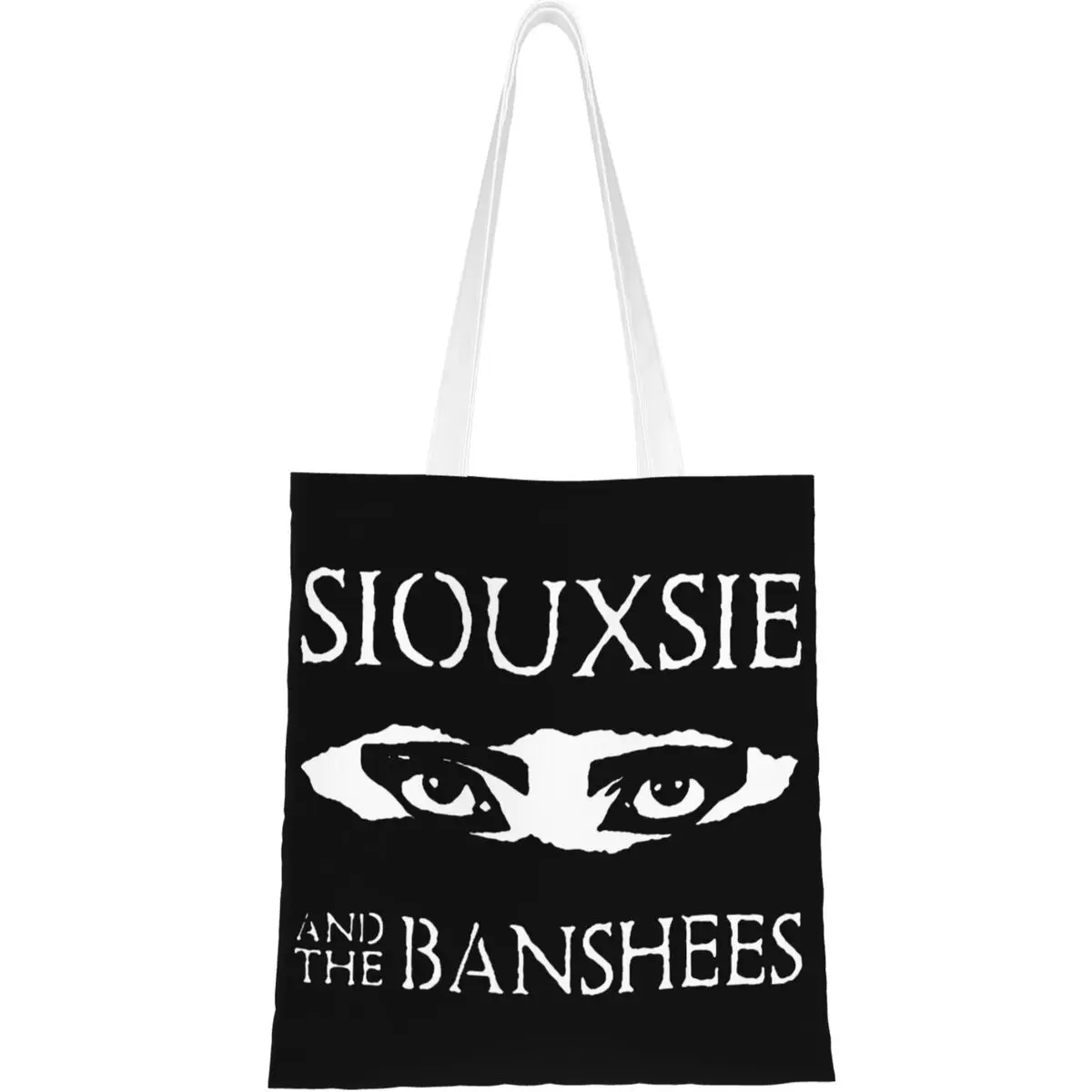 Sacolas de grande capacidade para compras, mercearia Bolsas, Unisex, Siouxsie e as Banshees