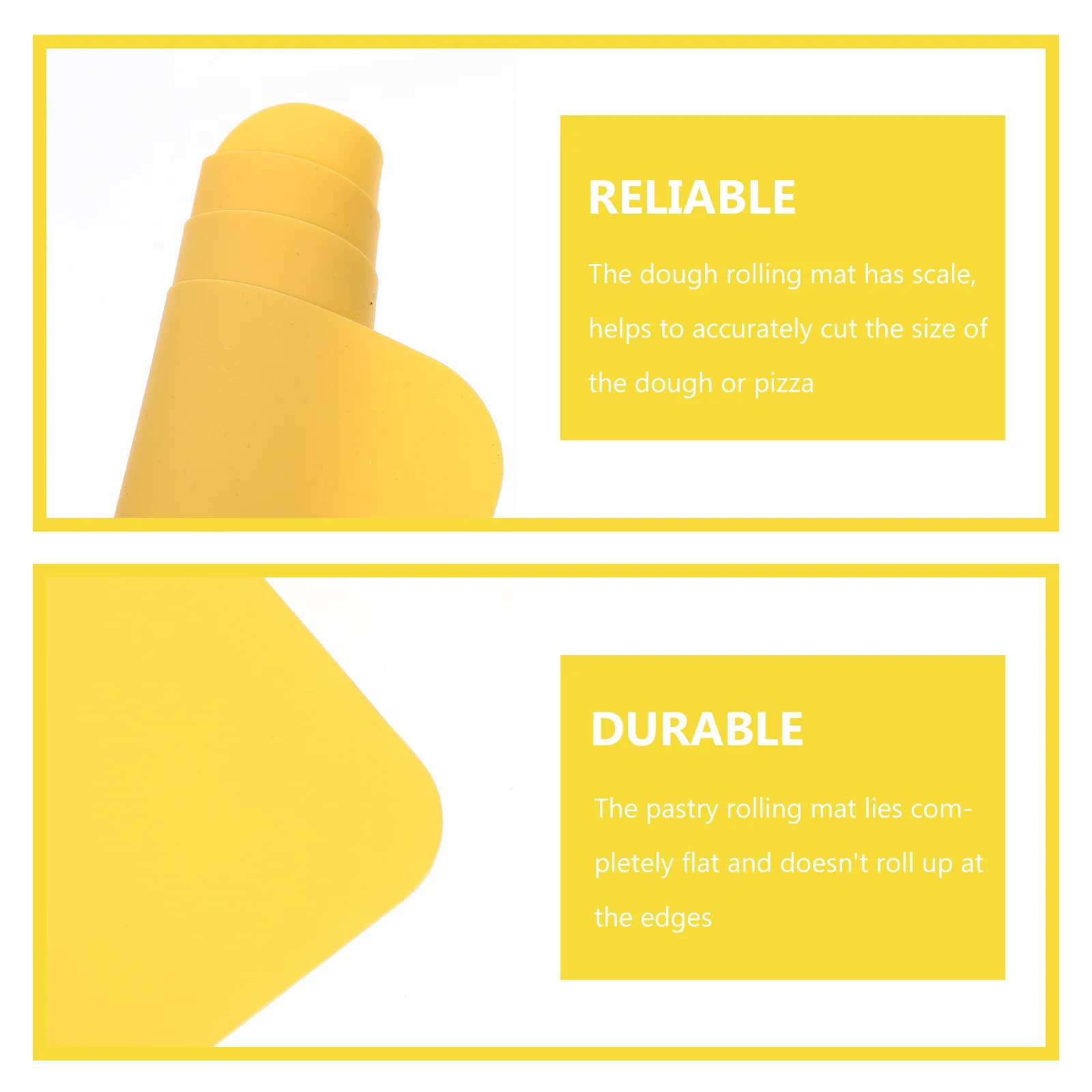 

Silicone Kneading Dough Mat Thickened Heat Resistant Baking Pastry Rolling Mat Anti Slip Kitchen Counter Pad Dough Accessory