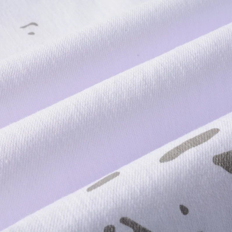 Pantalones Vaqueros informales de algodón para Hombre, Jeans ajustados elásticos con estampado de camuflaje blanco, novedad de 2023