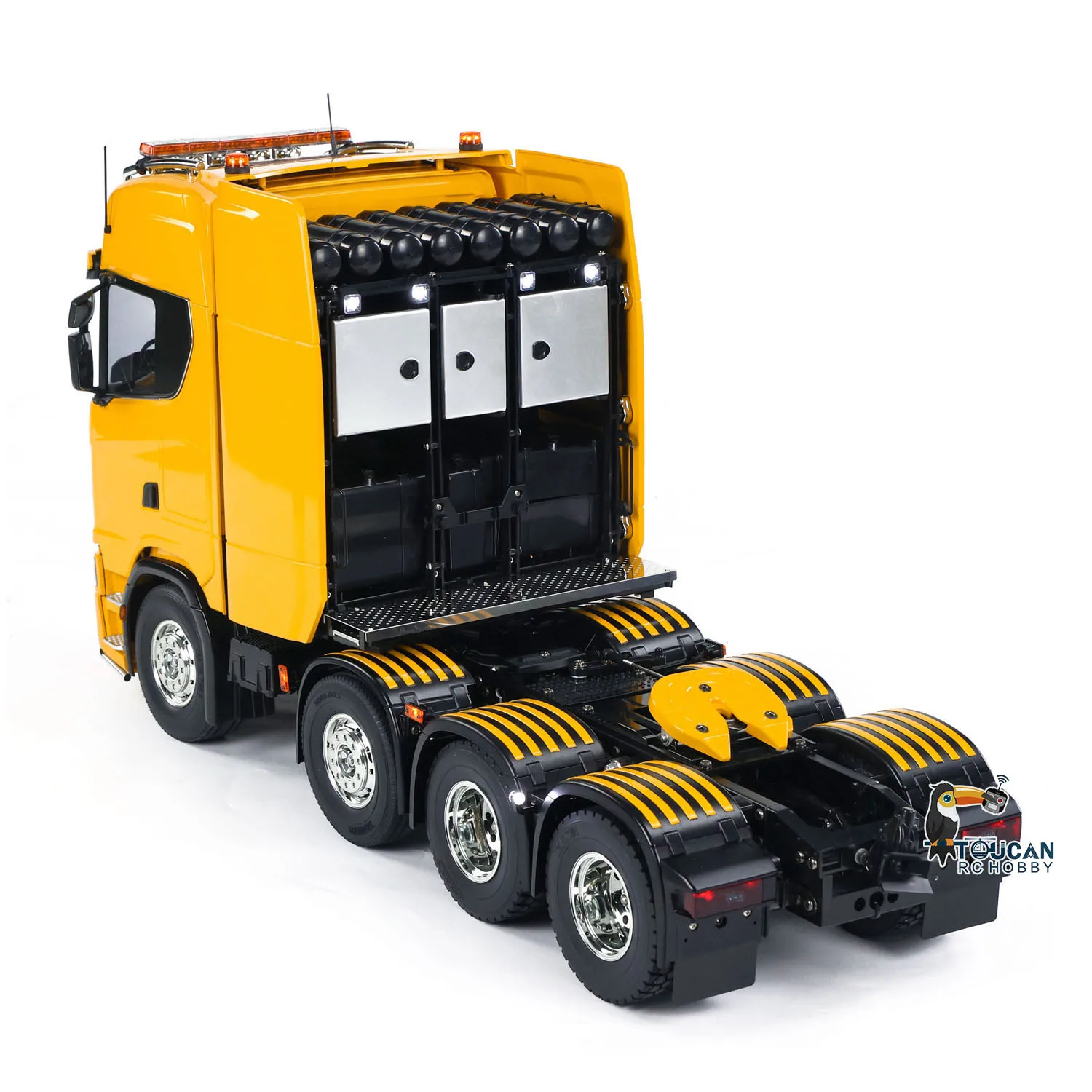 

Toys TAMIYAYA 56371 1/14 8X4 770S DIY RC Tractor Truck Radio Control Lorry Finished Light Sound Smoke Cars Model for Boys