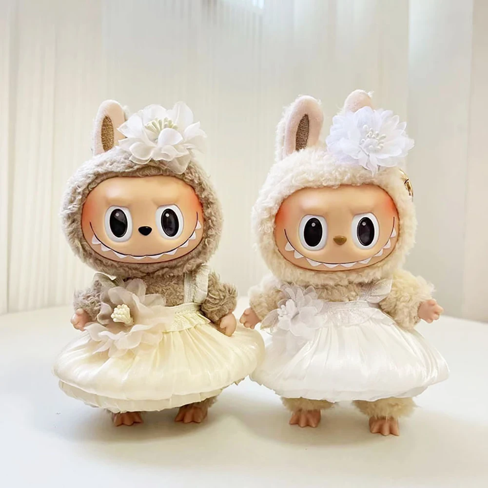 

Labubu Doll Clothes Fashion Dress Hoodies Doll Clothes Color Match Hoodies Dolls Accessories Cute Decoration Little Cloths