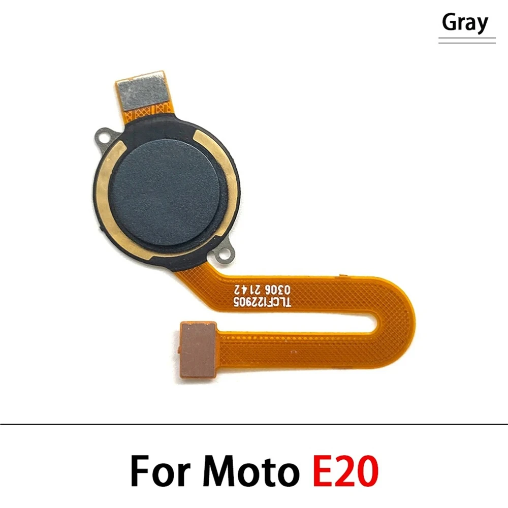 Cable de cinta flexible para Motorola E7, Sensor de huella dactilar, tecla de inicio de retorno, botón de menú