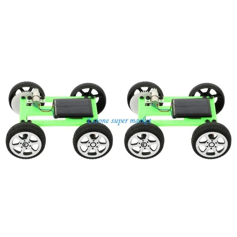 090B Student Solar Car Creative Craft Model Project STEM Learning Science Toy 2Pcs