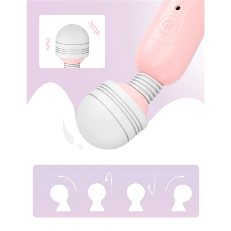 PB-1 Stuk USB Opladen Frequentie Conversie Vibrator Adult Sex AV Massage Stick