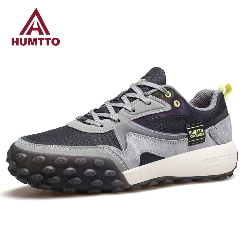 

HUMTTO Running Shoes Men Breathable Men's Sports Shoes Luxury Designer Leather Casual Sneakers for Man Fashion Tennis Trainers