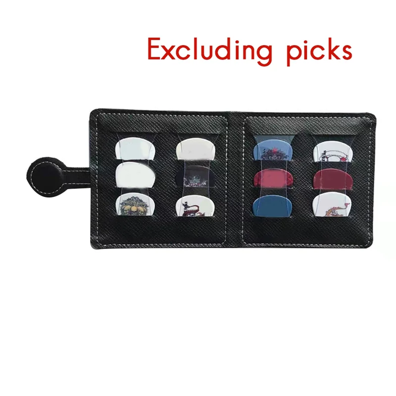 -A90P Guitar Picks Holder Case Bag Organizer Guitar Plectrums Storage Pouch For Bass/Ukulele