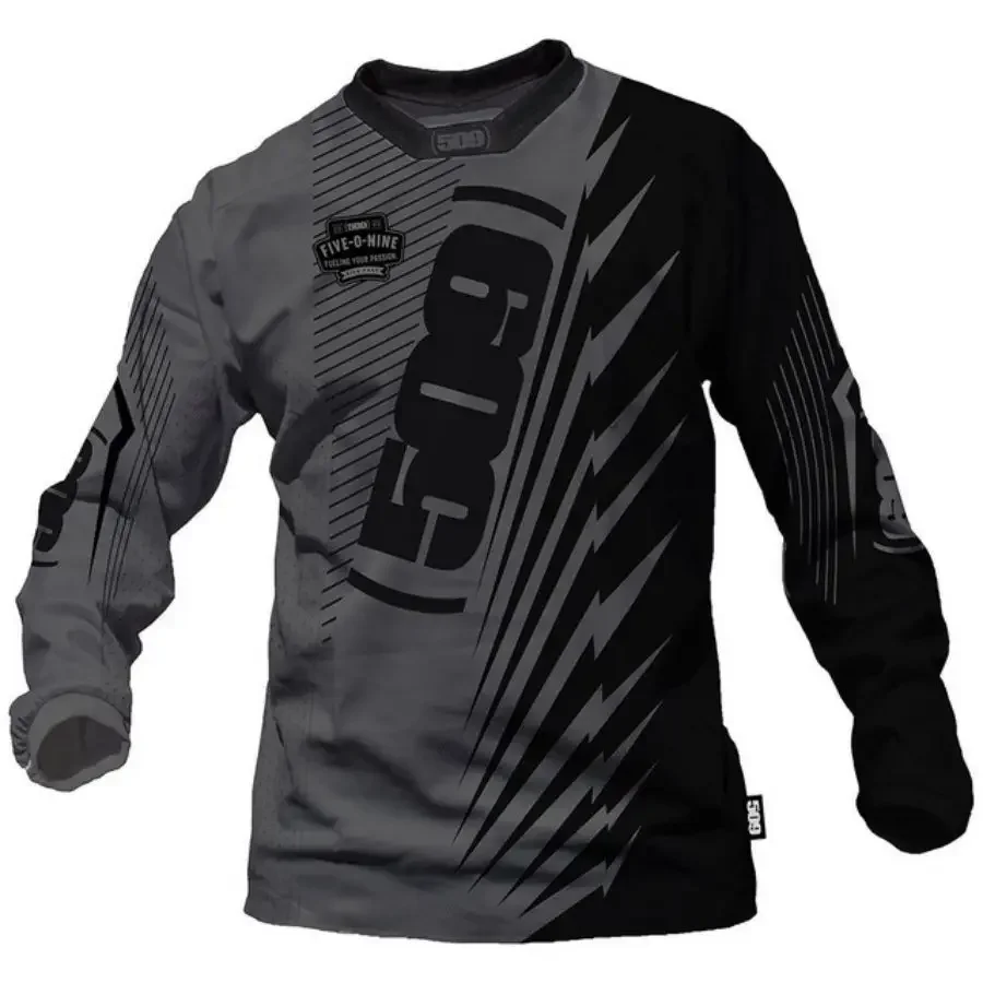 

Road sports summer outdoor downhill mountain bike long-sleeved moisture wicking TOP uniform men's cycling shirt