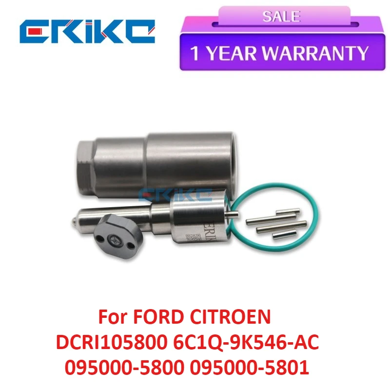 

Ремкомплекты форсунок, сопло DLLA153P884, пластина клапана отверстия для FORD CITROEN DCRI105800 6C1Q-9K546-AC 095000-5800 095000-5801