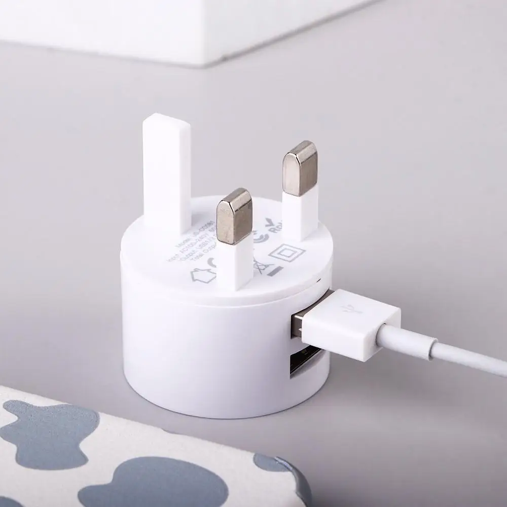 Travel Charger Mini Adapter Travel Charger Head Wall Charger Min EU UK US Plug Mobile Phone Charger Dual Usb Round Charger image 3