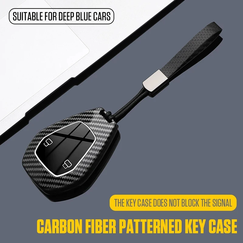 

Key Fob Cover for 2026 Deepal S07/Refreshed L07, ABS Plastic Protective Case Shell with Keychain Keybag