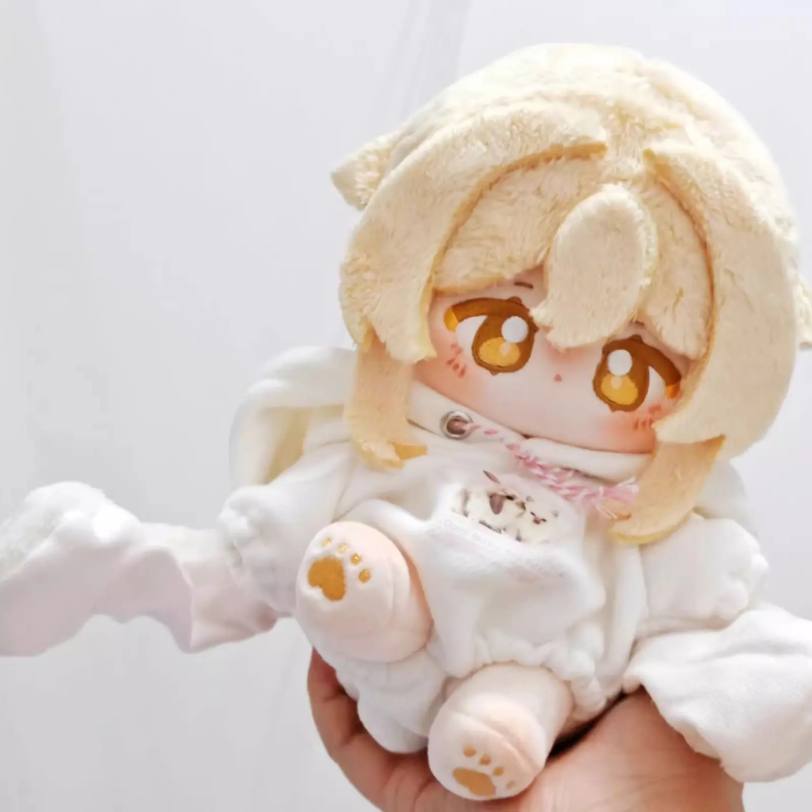 Peluche 20cm Anime Genshin Impact Lumine-traits de personnages/Lumine deuxième corps peluche poupée jouet doux habiller coton enfant cadeau