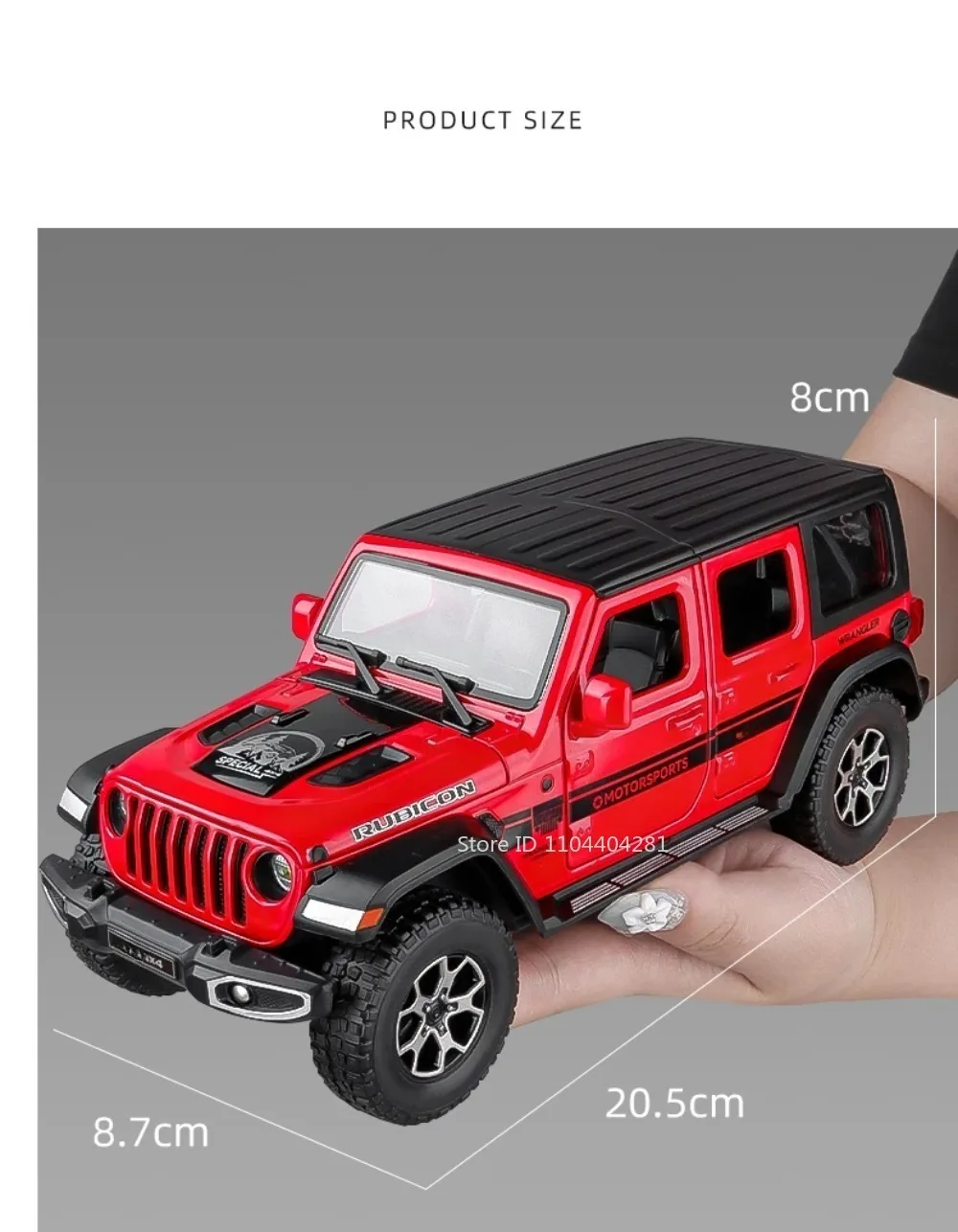 1:22 Wrangler Rubicon Suzuki Hustler Legierung Spielzeug Diecast Modell Auto Türen Geöffnet Sound Licht Zurückziehen Fahrzeug Freund Geburtstag Geschenk – Detail 8