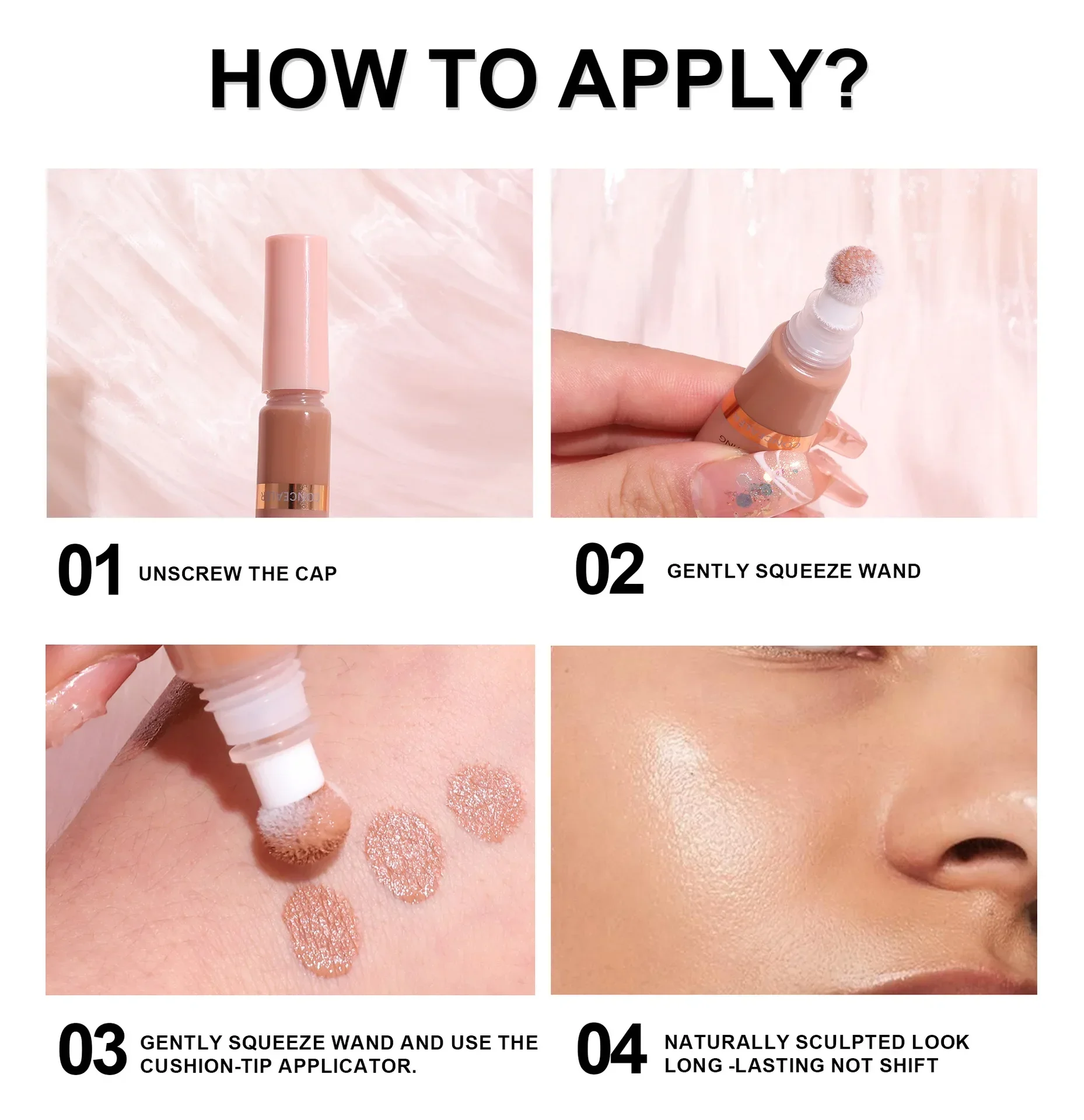 Korektor do twarzy długotrwałe pokrycie cienie pod oczami trądzik pory korektor w płynie kontrola oleju rozświetlacz cieniujący makijaż twarzy Cometics