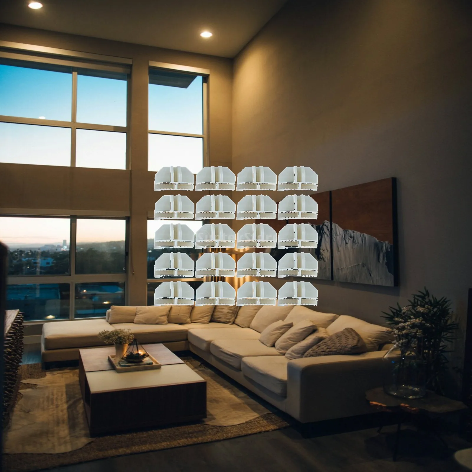 Storage Shelving Grid Connectors Plastic Snap Clasps for Wire Cubes Modular Closet and Cabinet Organizers