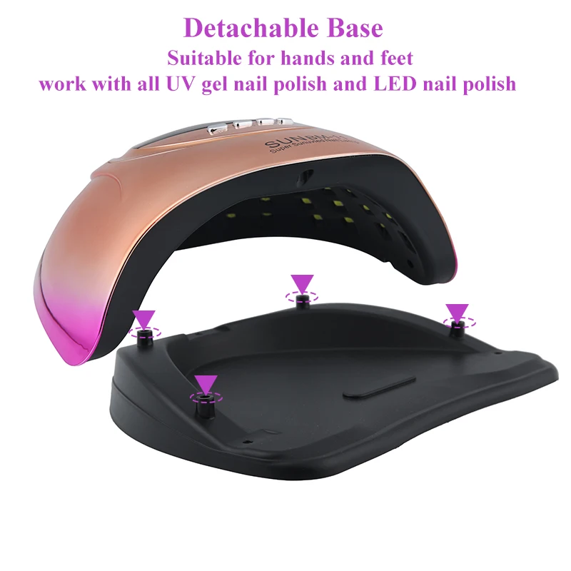 66 المصابيح الأشعة فوق البنفسجية مسمار الفن مصباح مجفف مع الاستشعار التلقائي 10s/30s/60s/99s الموقتات المهنية علاج هلام مسمار البولندية مصباح مانيكير أداة #5