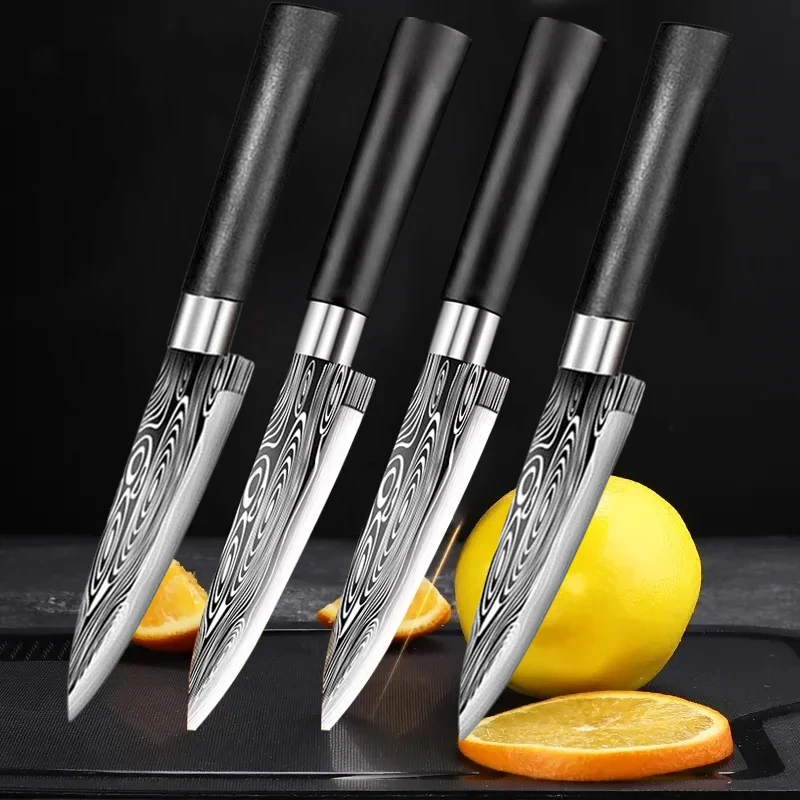 5INCH Kitchen Fruit Knife Stainless Steel Sharp Paring Meat Knife Household Fruit Vegetable Knife Slicing Cutter Durable Knife