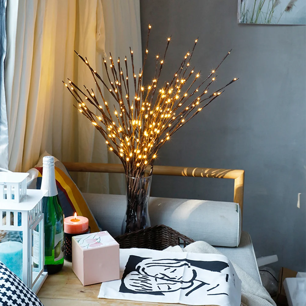 Guirxiété Lumineuse Décorative, Branche de Nuit, Arbre, Maison, Lampe de Noël, Lustre, 3 Pièces