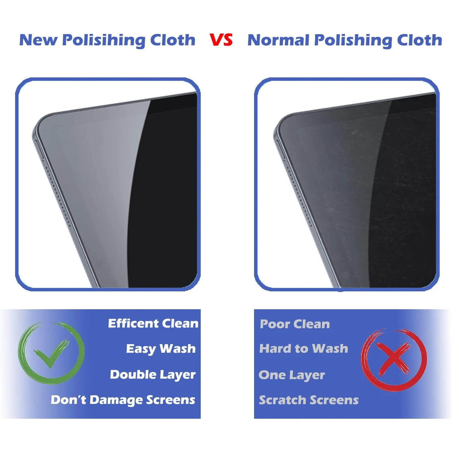 قماش تلميع جديد لهاتف Apple iPhone Huawei قماش تنظيف شاشة نانو الملمس لجهاز iPad Mac iPod Pro Apple Watch منظف العرض