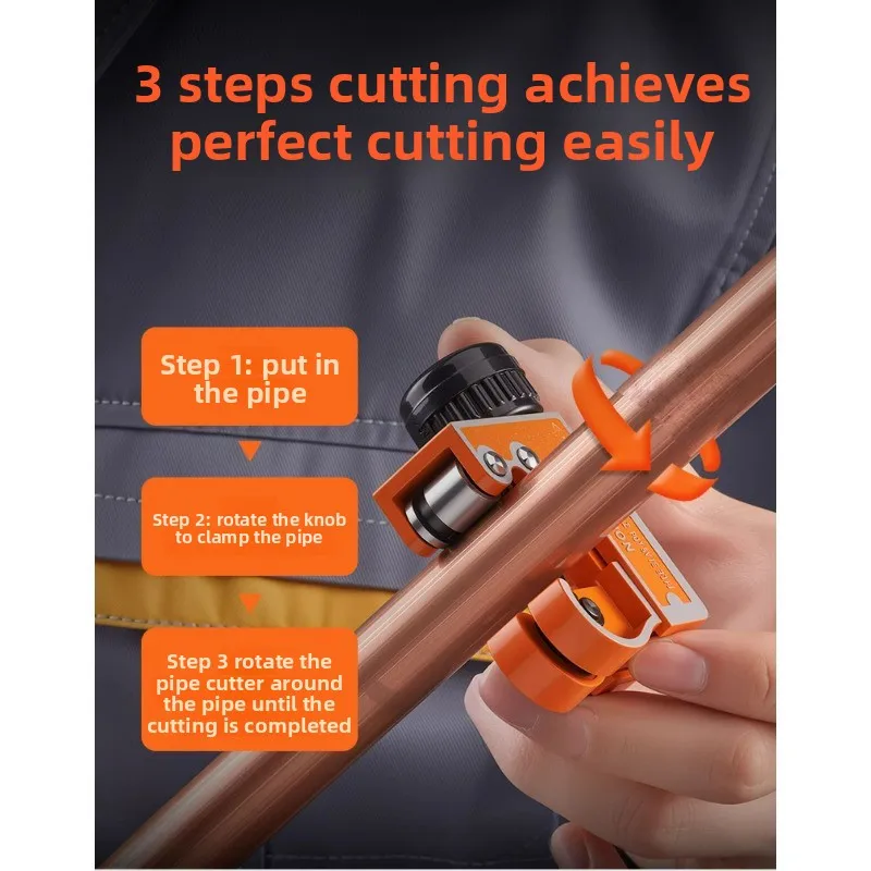 Mini Pipe Cutter Copper Tube Aluminum Tube Metal Heavy Duty Pipe Cutter Set 3-29mm