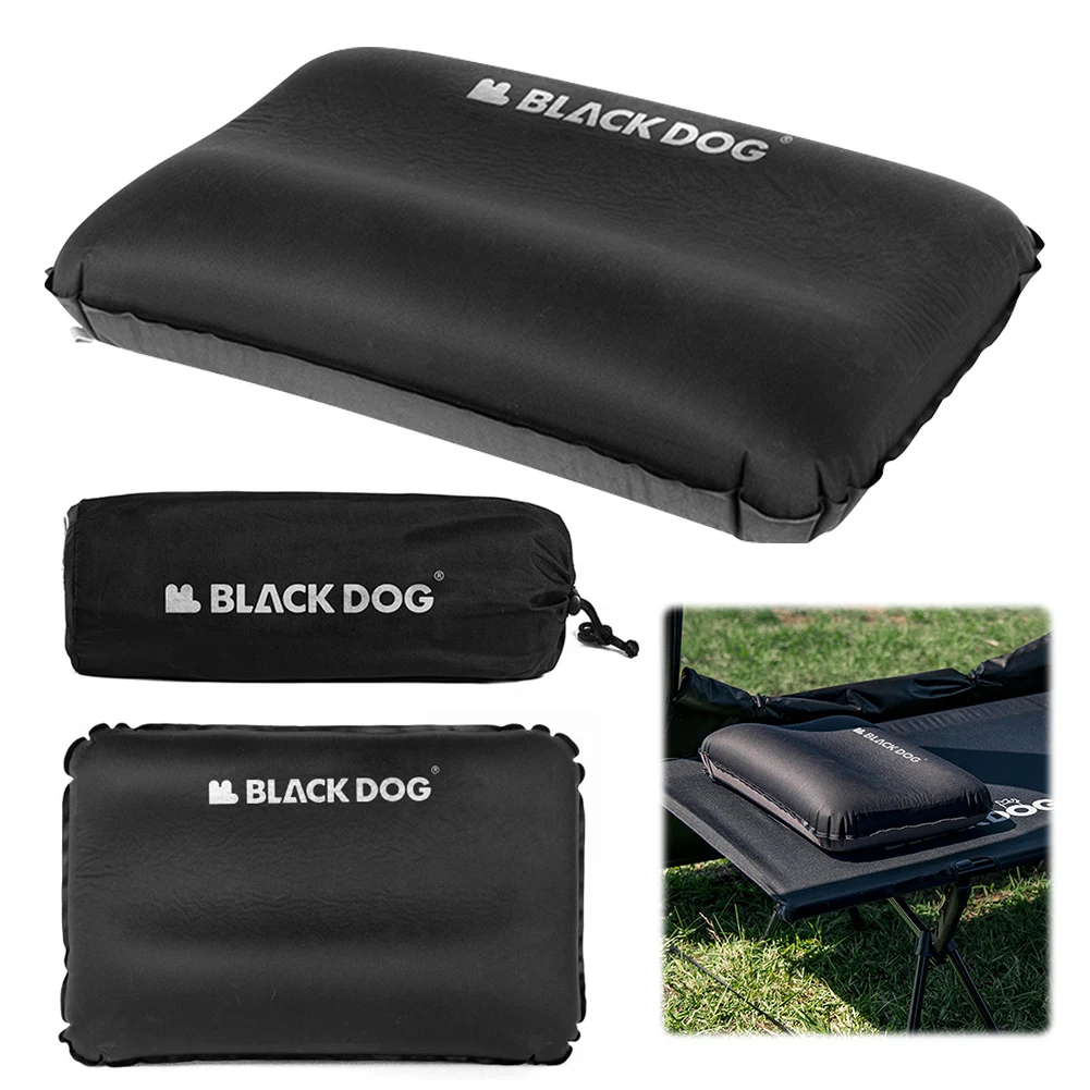 

Portable Camping Pillow Automatic Inflatable Pillow Outdoor Memory Foam Pillow Comfort Square Pillow for Backpacking Hiking