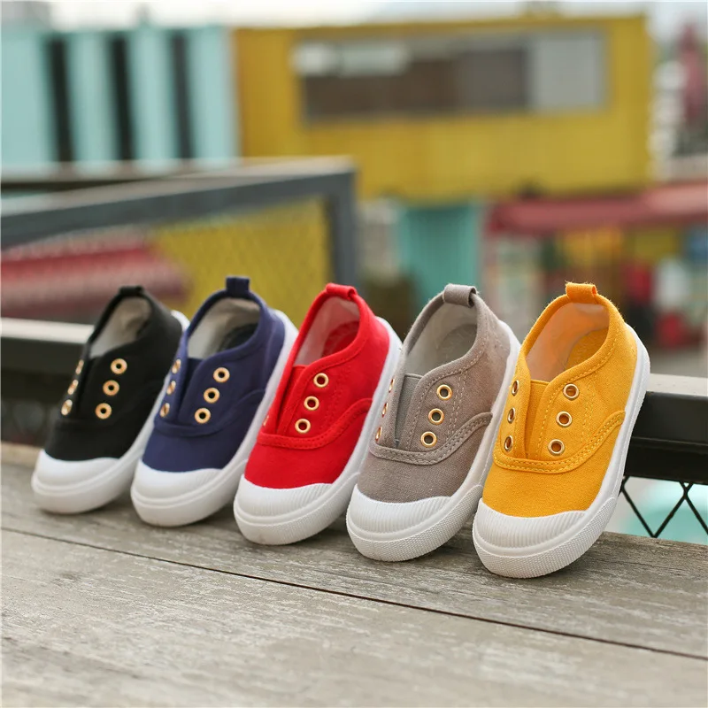 2023 New Spring Autumn Kids Shoes for Boys Girls Canvas Shoes Fashion Children Casual Canvas Sneakers Soft Boys Girls Sneakers