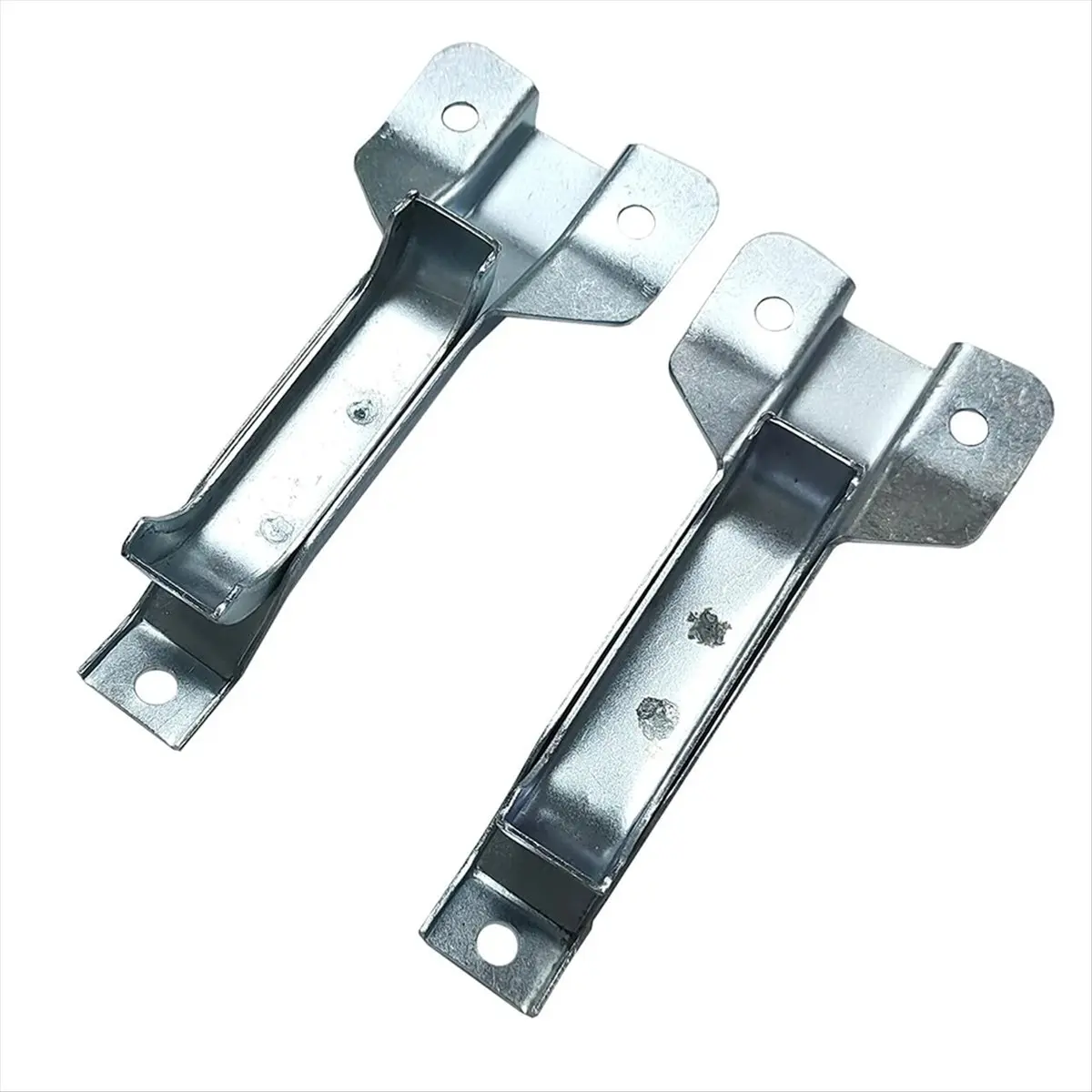 #50E Automotive Parts & Accessories,Truck 4 Core Heavy Duty Radiator Bracket Mount Kit for Chevy GMC (Black & Silver)