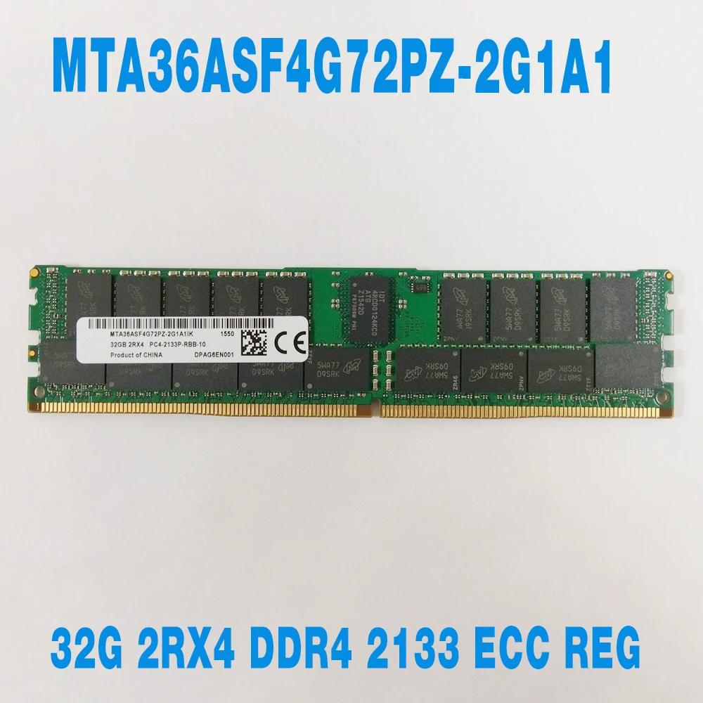 

1PCS For MT RAM 32GB 32G 2RX4 PC4-2133P DDR4 2133 ECC REG Server Memory Fast Ship High Quality MTA36ASF4G72PZ-2G1A1