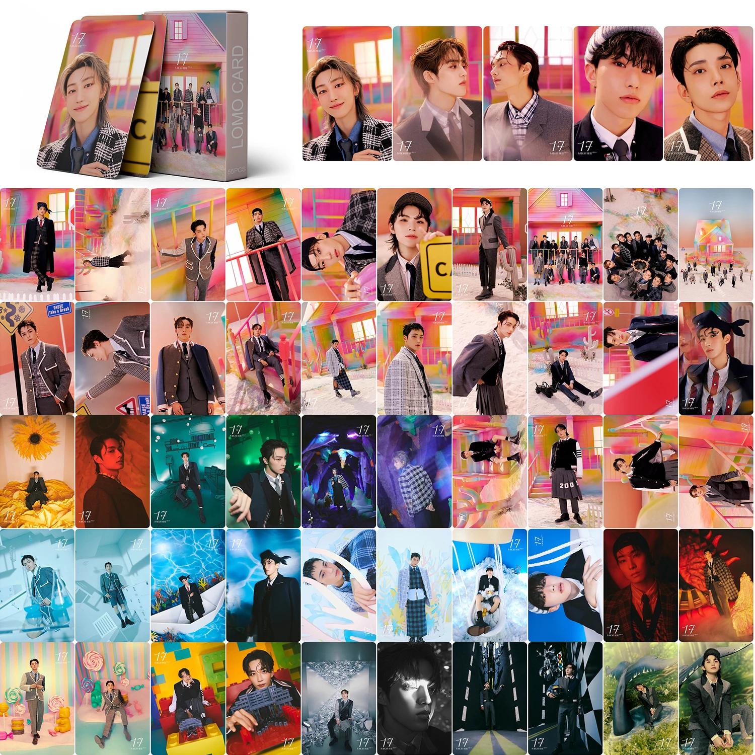 Kpop Lomo Card Collectibles Postcards Album Cards New Arrival K Pop Merch Clear Printed Photos Collection Gifts