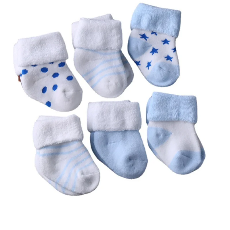 5Pair New warm baby toddler socks cartoon cotton autumn and winter baby foot socks