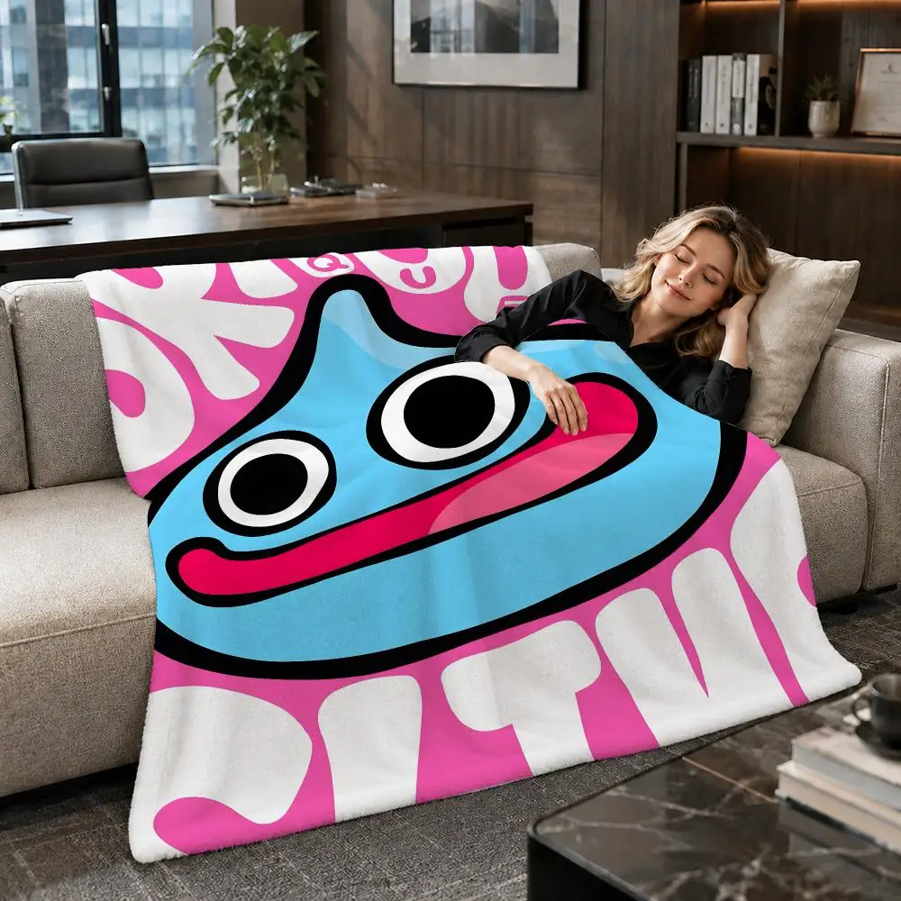 Game Fantasy Dragon Quest Throw Soft Warm Flannel Throw Blanket for Sofa Bed Office Home Holiday Gift All Season