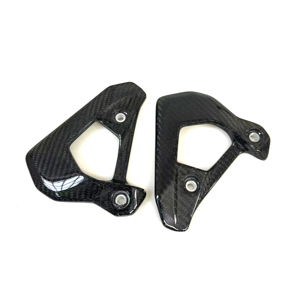 For BMW F750GS 850ADV GS 2019-2022 2023 2024 True Carbon Fiber Motorcycle Accessories Heel Guard Plates Foot Rests