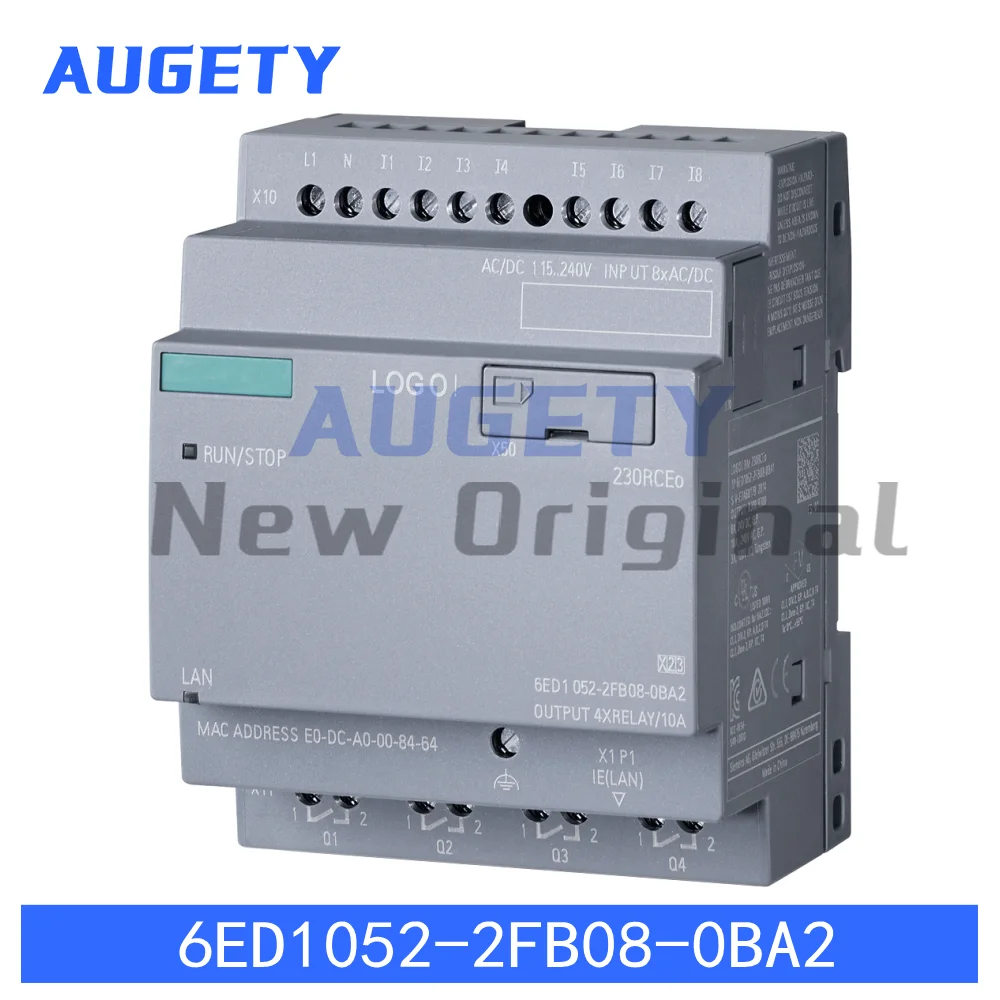 6ED1052-2FB08-0BA2 6ED10522FB080BA2 Brand New Original For Siemens LOGO! 230RCEo, Logic Module