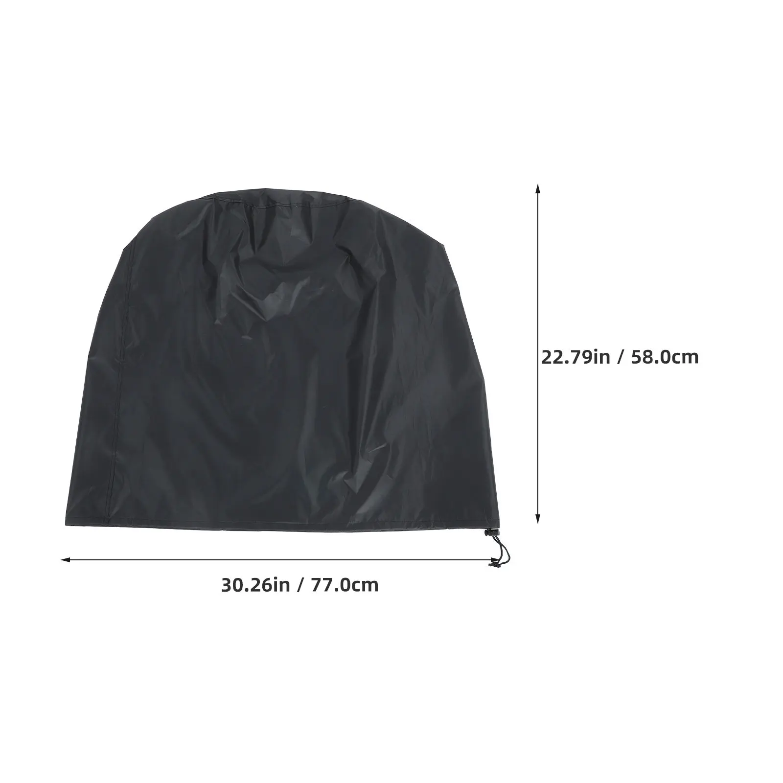 Small Charcoal Bbq Grill Cover Weatherproof Heavy Duty Outdoor Patio Round Fire Pit Cover Garden Barbecue Resistant to Sun Wind