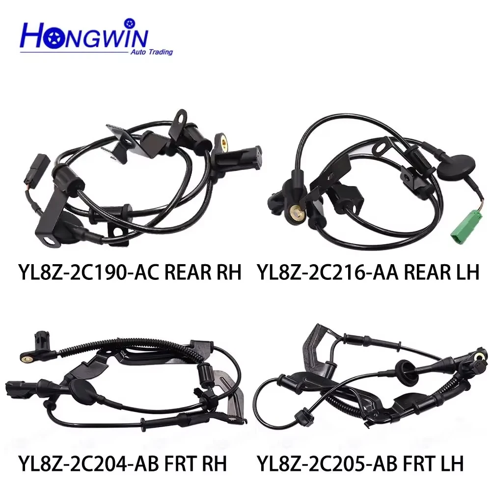 Front Rear Left Right ABS Wheel Speed Sensor For Ford Escape 2008-2001 Mazda Tribute 2009-01 YL8Z-2C204-AB YL8Z-2C205-AB