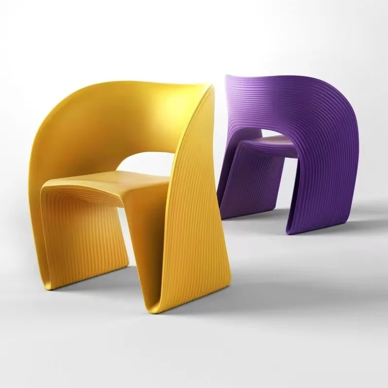 

Nordic Leisure Single Sofa Creative Living Room Sofa Chair Modern Outdoor Balcony Designer Dining Chair Household Plastic Chairs