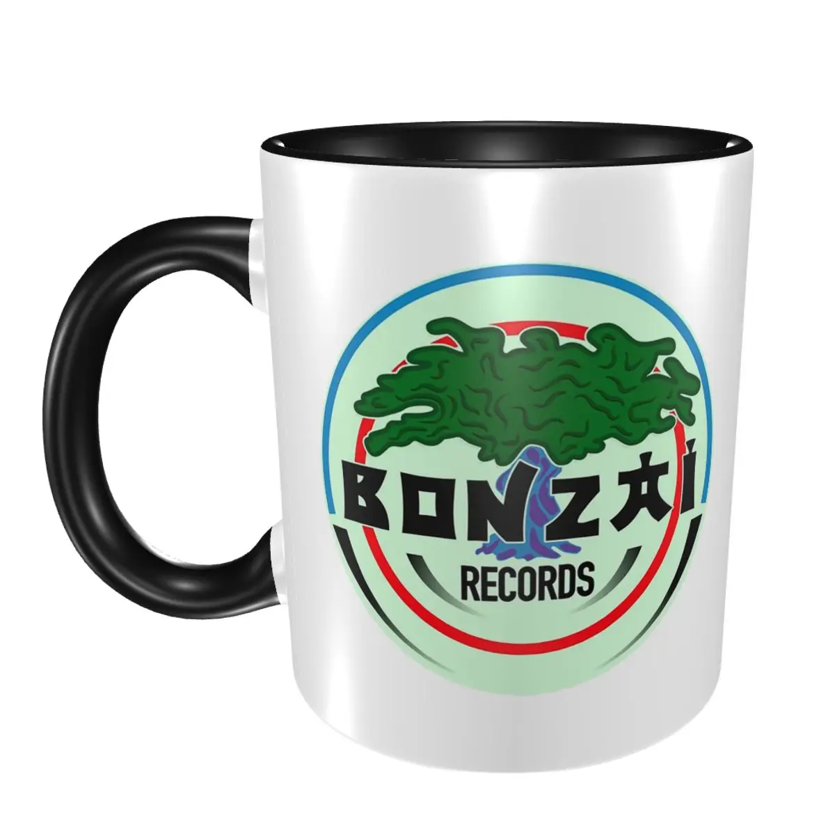 

Bonzai Records Mug Funny Ceramic Coffee Cups Tea Mugs Milk Cup Drinkware Gifts for Friends