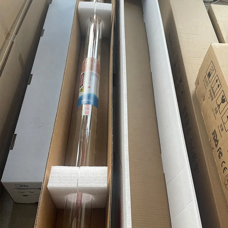 

Официальный склад Yongli: Стеклянная лазерная трубка CO2 серии As 80W 90W 100W 120W 150W 180W для лазерных станков для резки и гравировки