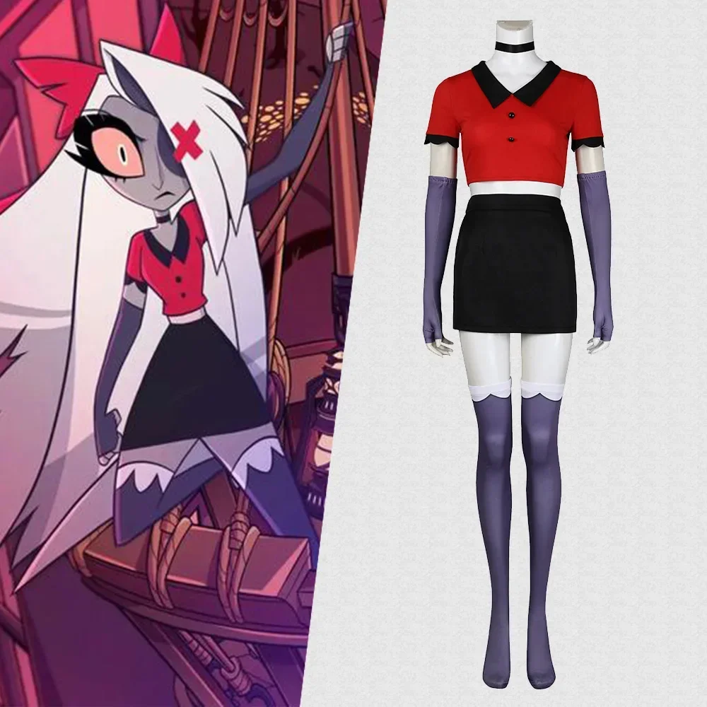 

Hazbin Hotel Vaggie Cosplay Costume Anime Uniform Suit Halloween Party Hotel Carnival Uniform Costumes Cos Disfraz Mujer Adulta