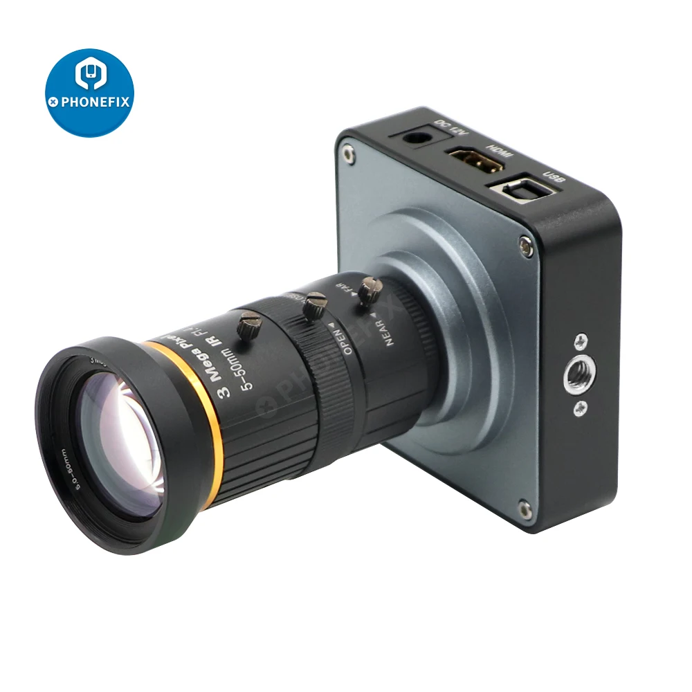 38MP 60FPS Công Nghiệp Máy Ảnh Sống Dòng Camera 1/2.7 "CS Núi F1.4 5-50Mm Ống Kính Varifocal Cho Phát Sóng Trực Tiếp Ghi Âm