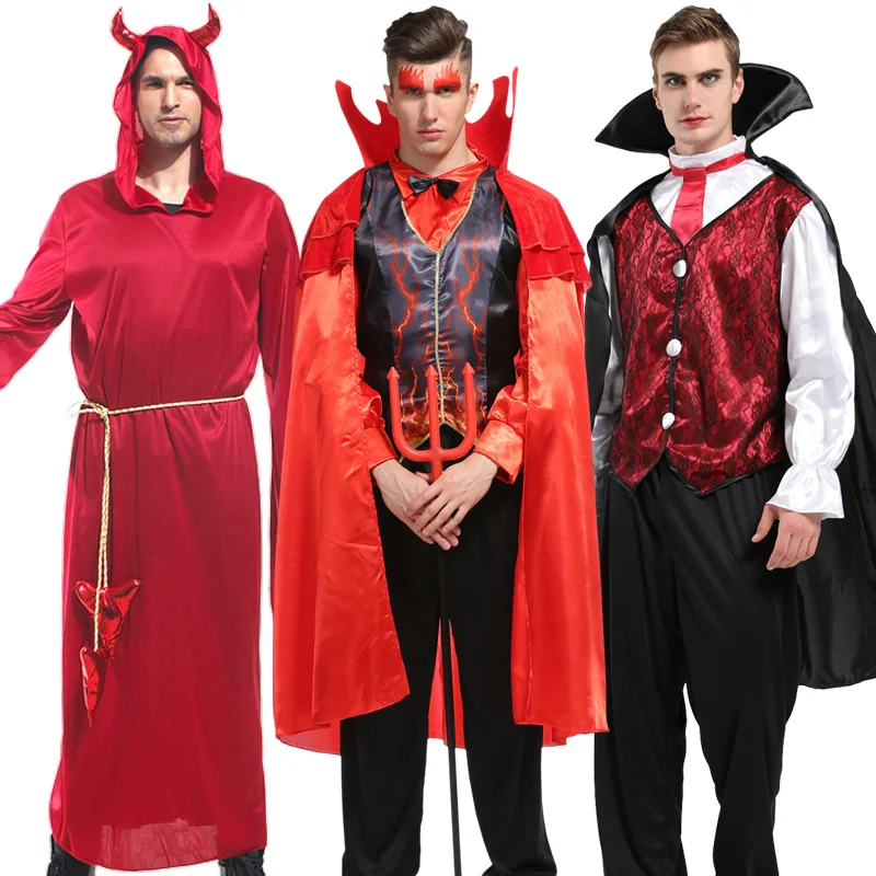 Costume de Vampire pour Homme, Comte Dracula SAFmesurost, Cosplay, Pourim, ixd'Halloween, Fantaisie, Habillage