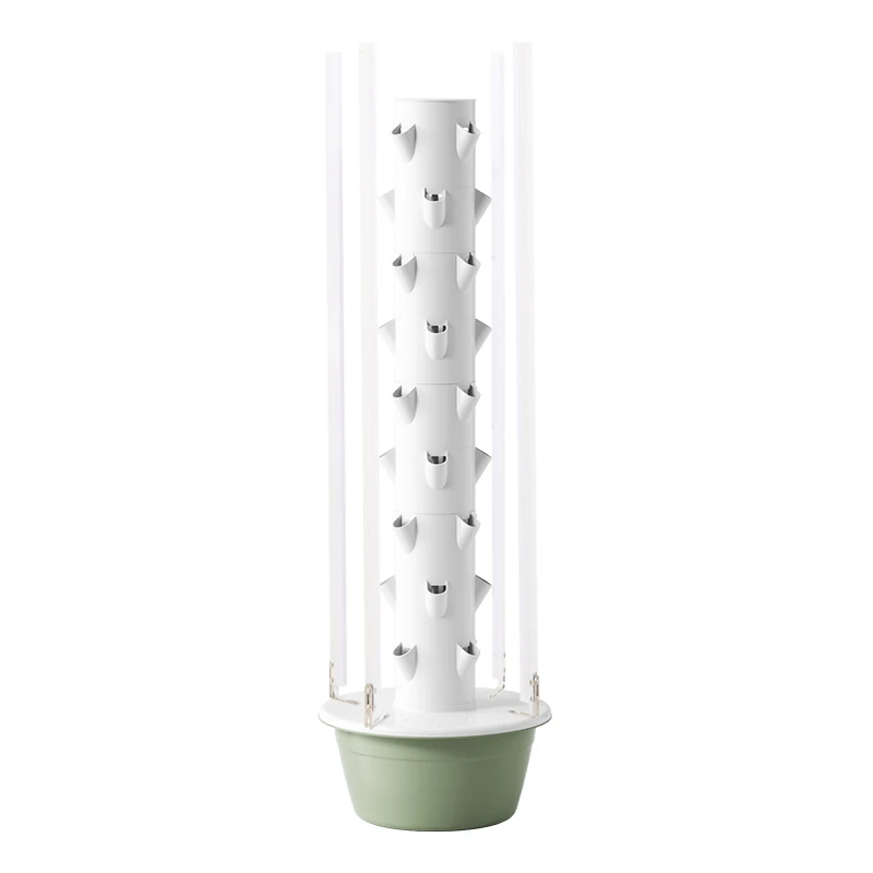 

New LED-Lit Vertical HydroponicsTower Garden System for Indoor Greenhouse Farm Planting with Pump Core Component