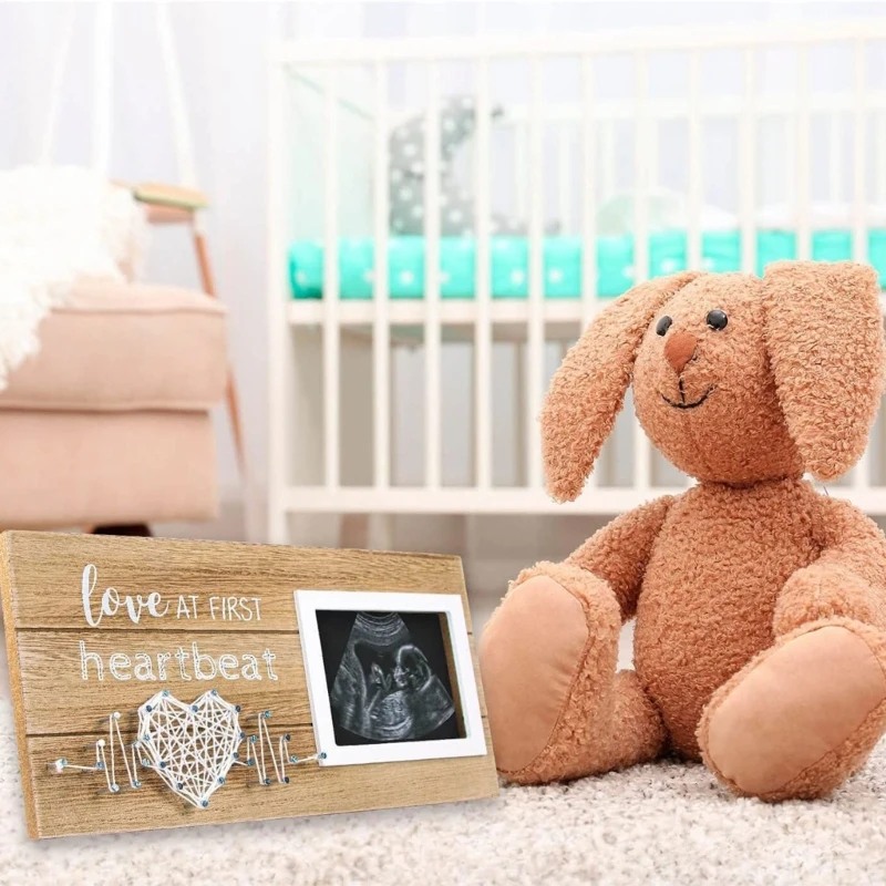 กรอบรูปเด็กสแกนประกาศการตั้งครรภ์ Sonogram กรอบรูปของขวัญอาบน้ำ