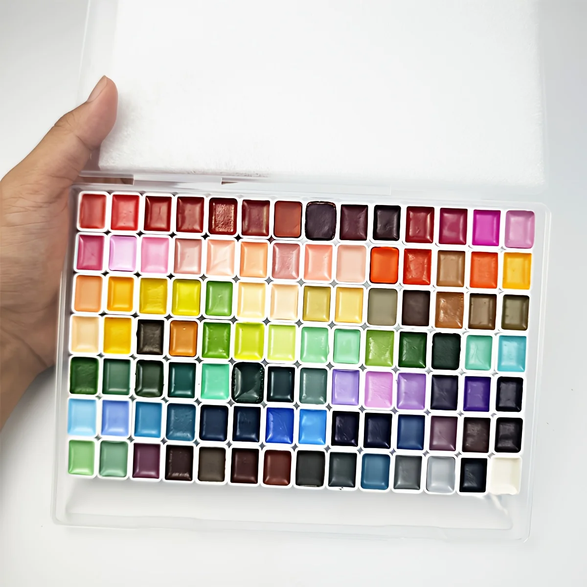 98-Color  Watercolor Paint Set, Portable and Lightweight, High Solid Pigment,  Suitable for Artists