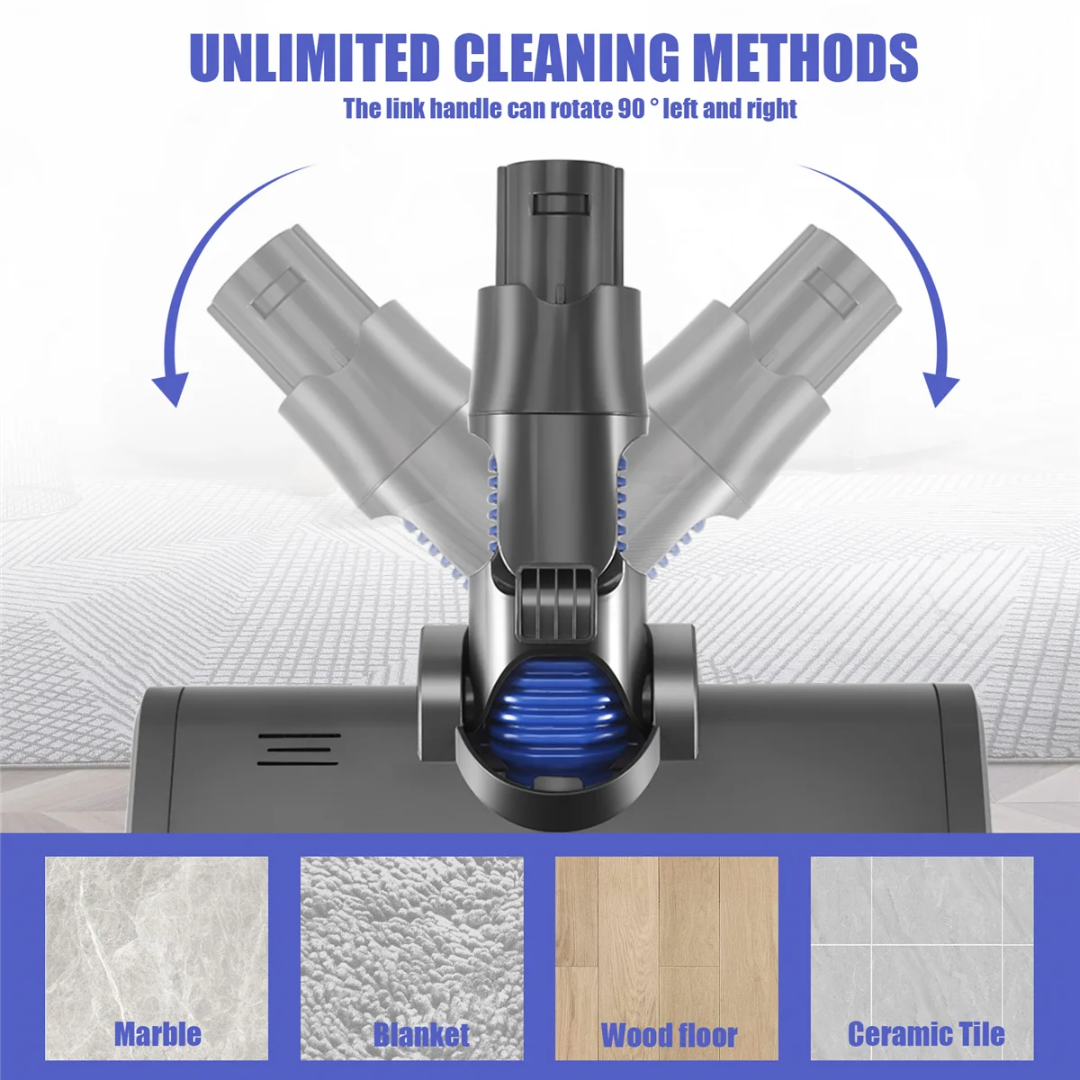رأس منظف الأسطوانة اللينة لديسون ، مرفق مكنسة كهربائية لاسلكية مع مصباح أمامي ليد ، V6 ، DC58 ، DC59 ، DC61 ، DC62 ، DC74