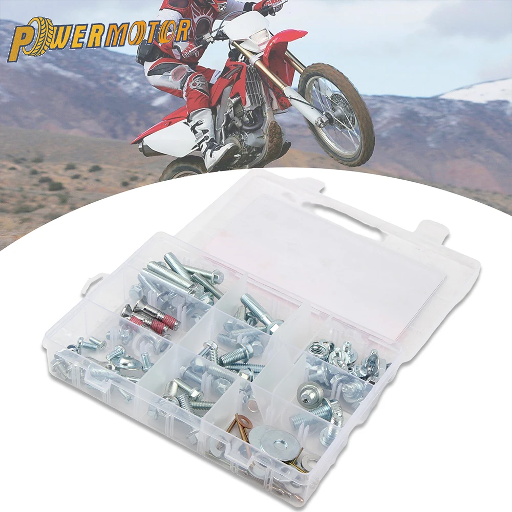 

Набор универсальных винтов и болтов для ремонта обтекателей мотоциклов Honda CR CRF CR125 CR250 CRF250 CRF450 R/X/L/RX 2003-2024