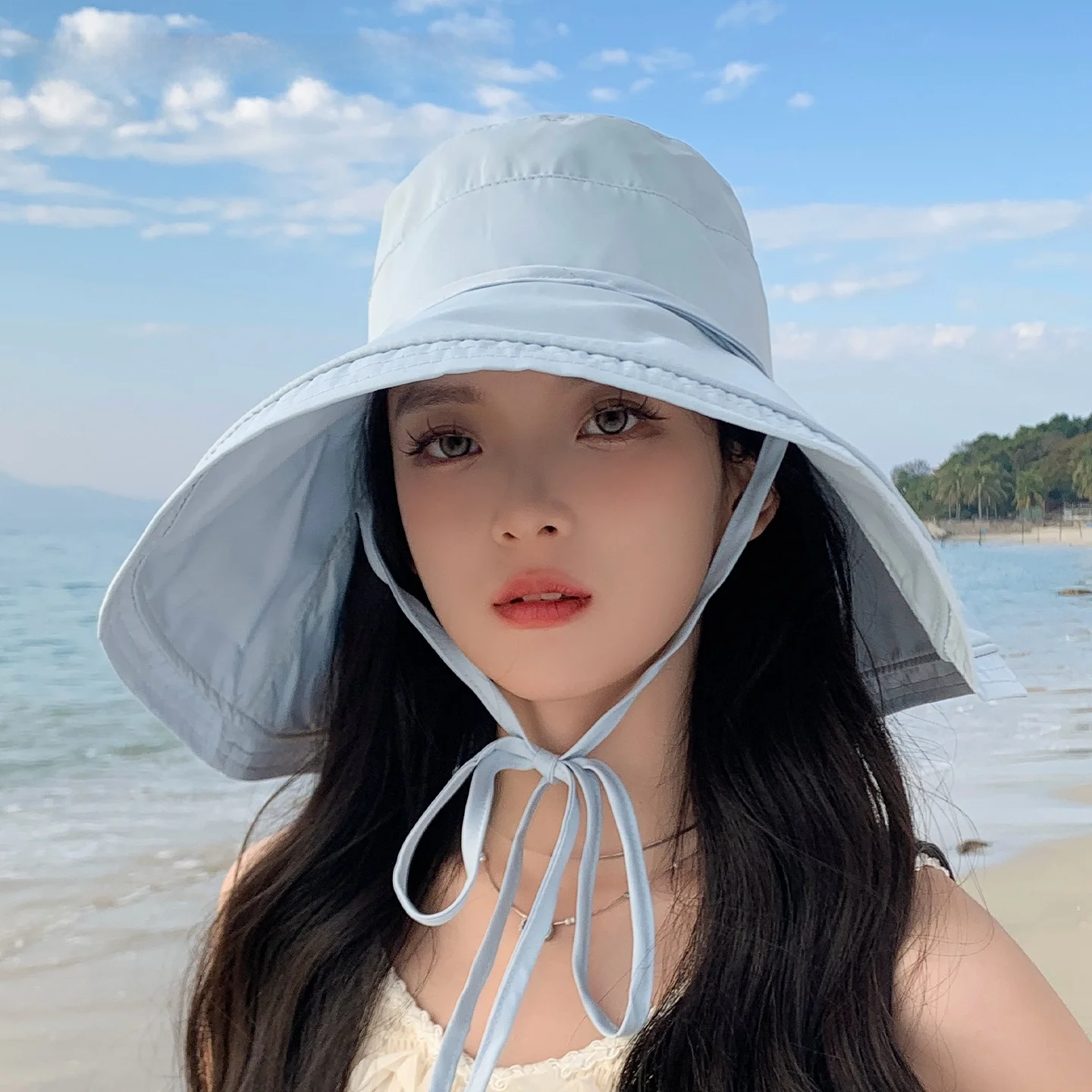 boutique-officielle-charlize-telli-2026-nouveau-chapeau-de-soleil-a-large-bord-universel-de-couleur-unie-chapeau-de-pecheur-de-protection-solaire-pour-femme-style-ins