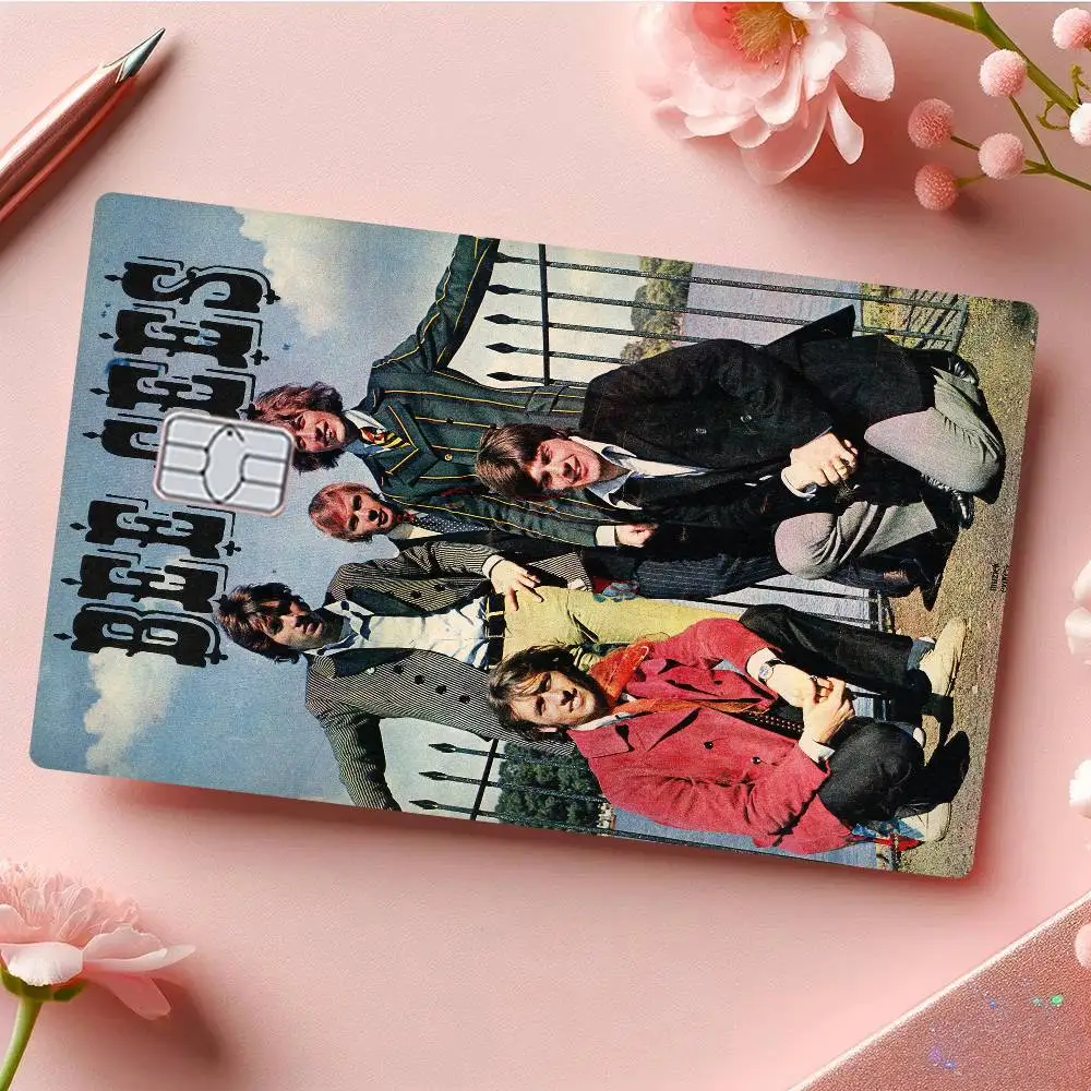 Bee Gees Band Credit Card Skin Stickers For VISA Bank Card Transportation Card Waterproof Sticker Anti-scratch Women Gift