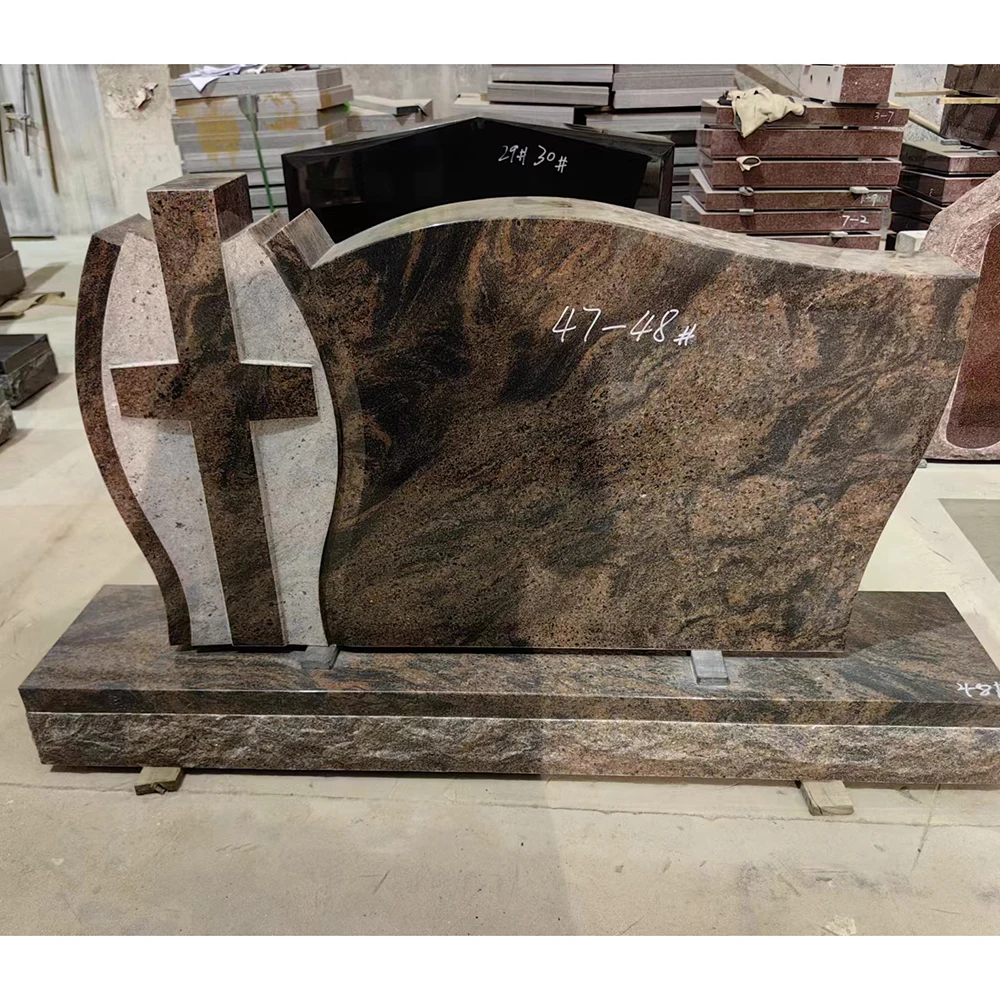 سعر التخصيص أحجار الرأس الجنازة الكبيرة شواهد القبور تذكاري مقبرة الجرانيت مذكرات الرخام شواهد القبور