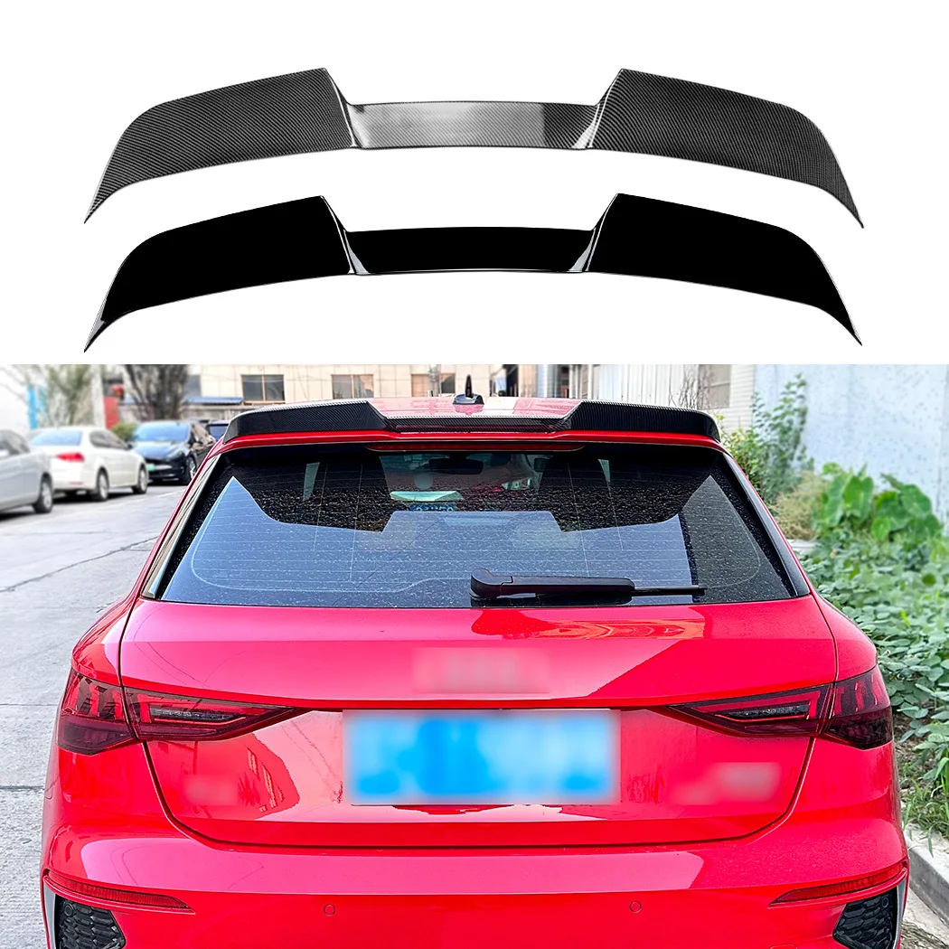 

For 2021+ Audi A3 8Y Hatchback PP MateriaI Car Rear Trunk Lid Roof Spoiler Wings Body Kit Exterior Tuning Accessories